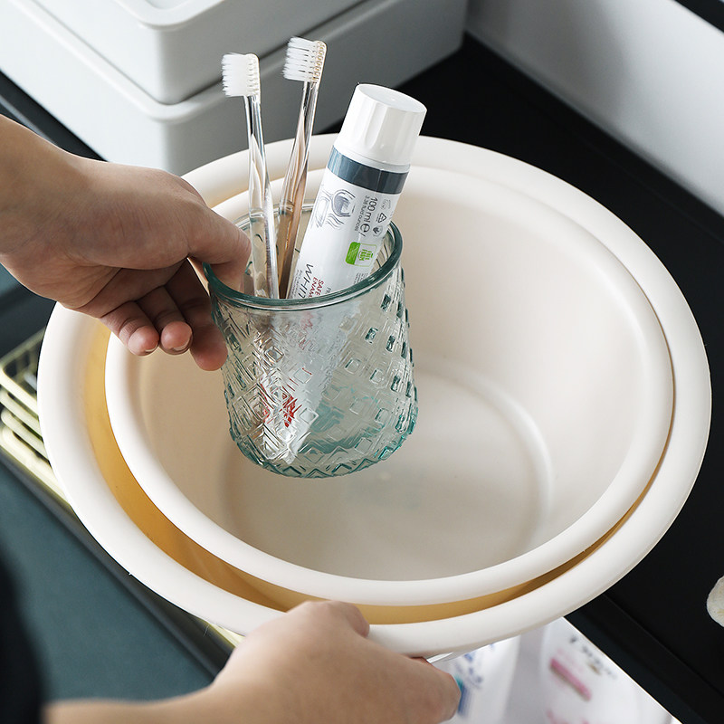 清仓日式洗脸盆加厚大中大中小小号家用宿舍洗衣脸盆