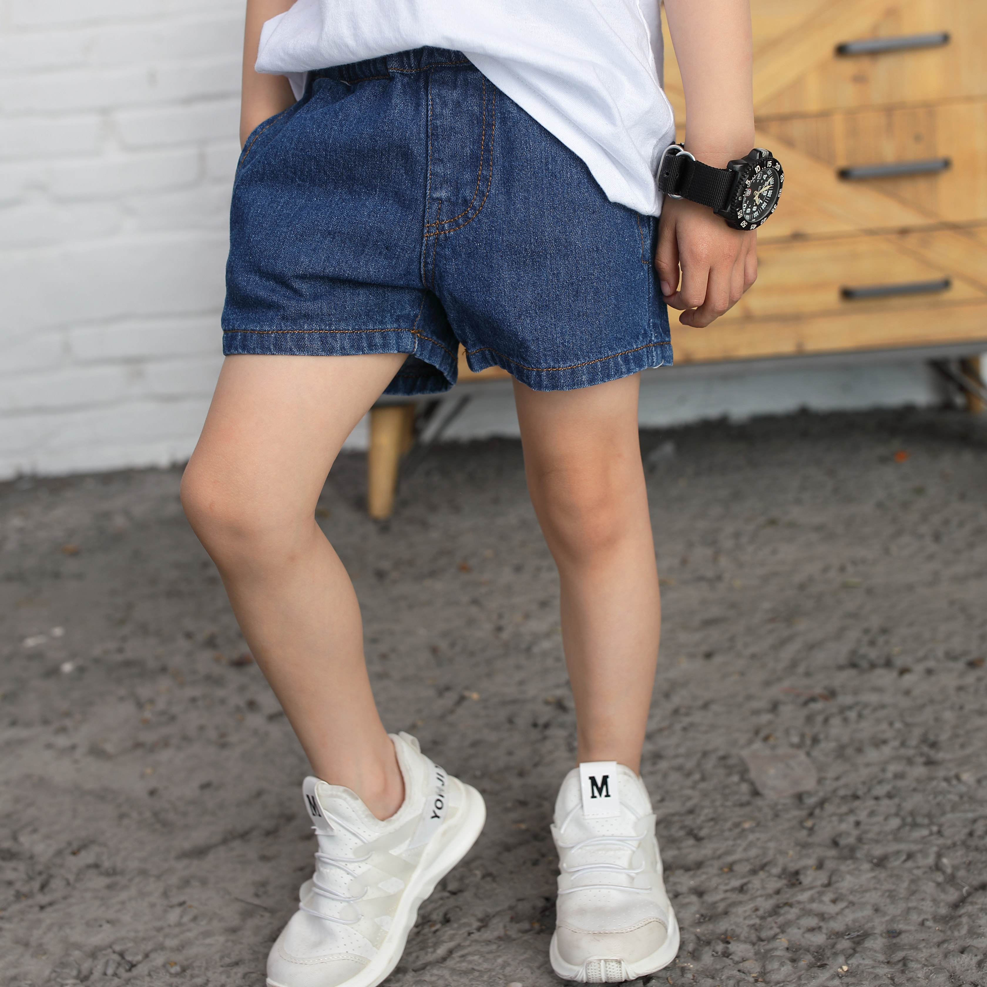 男童牛仔短裤外穿夏季薄韩版潮宝宝裤子女童洋气热裤中小童儿童裤