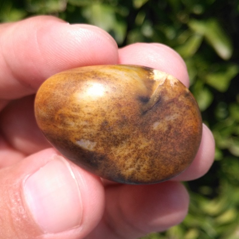 玉饰传奇新疆和田吊坠黄沁秋梨皮籽料原石挂件手饰