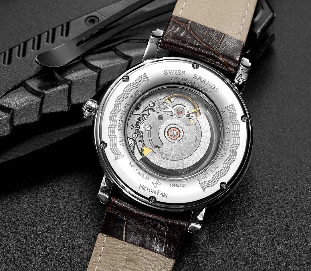 瑞士品牌希尔顿伯爵透明机芯h41142353男士机械国产腕表