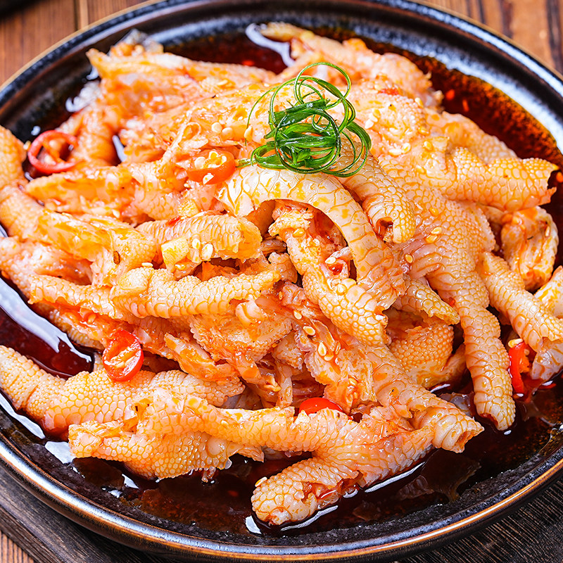 九味凤爪四川脱骨去骨鸡爪酒店饭店餐饮ktv鸡肉零食