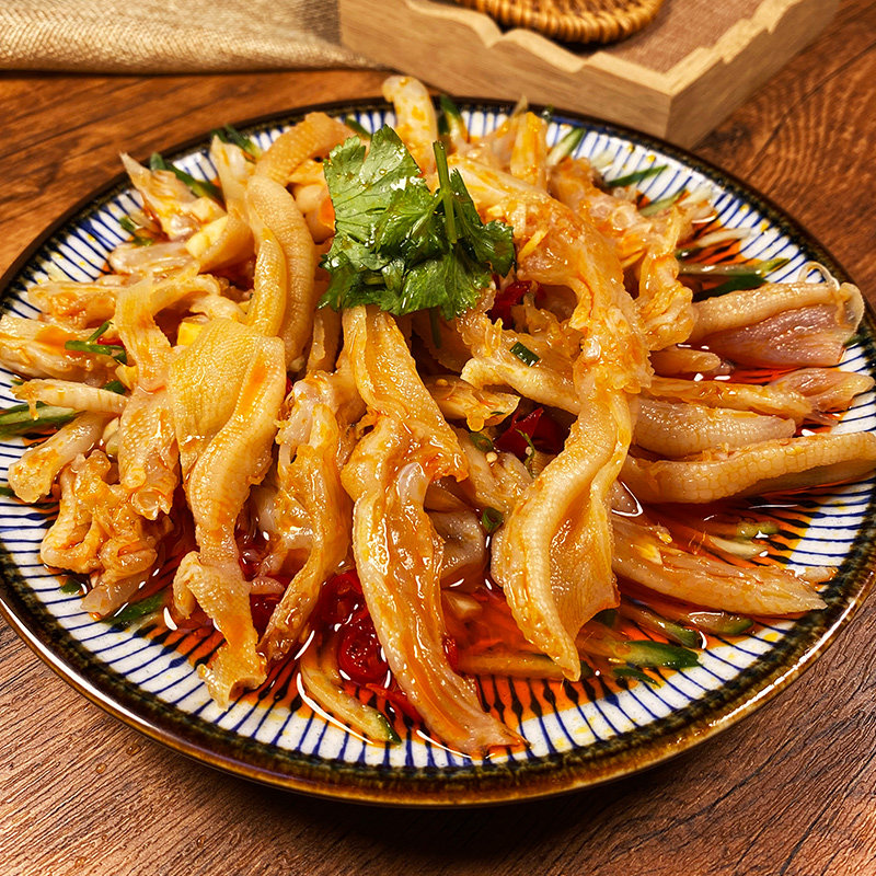 麻辣鸭掌250g香辣去骨鸭爪四川凉拌拌菜ktv凉菜