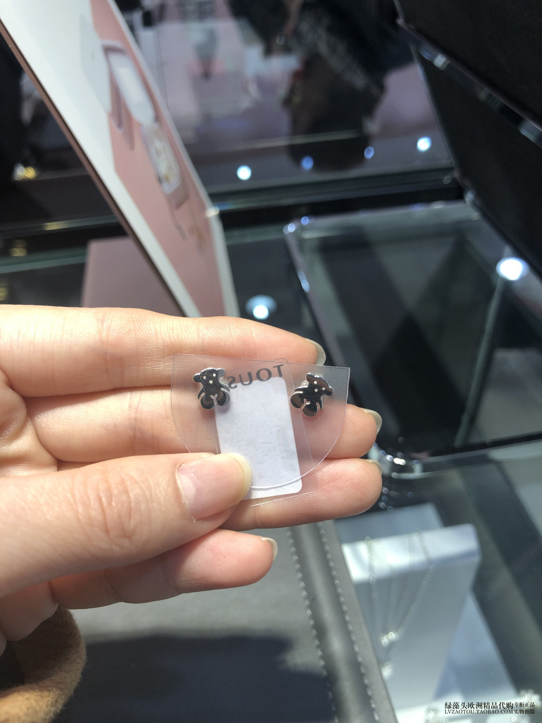 西班牙专柜正品tous桃丝熊简约可爱经典薄款小熊耳钉