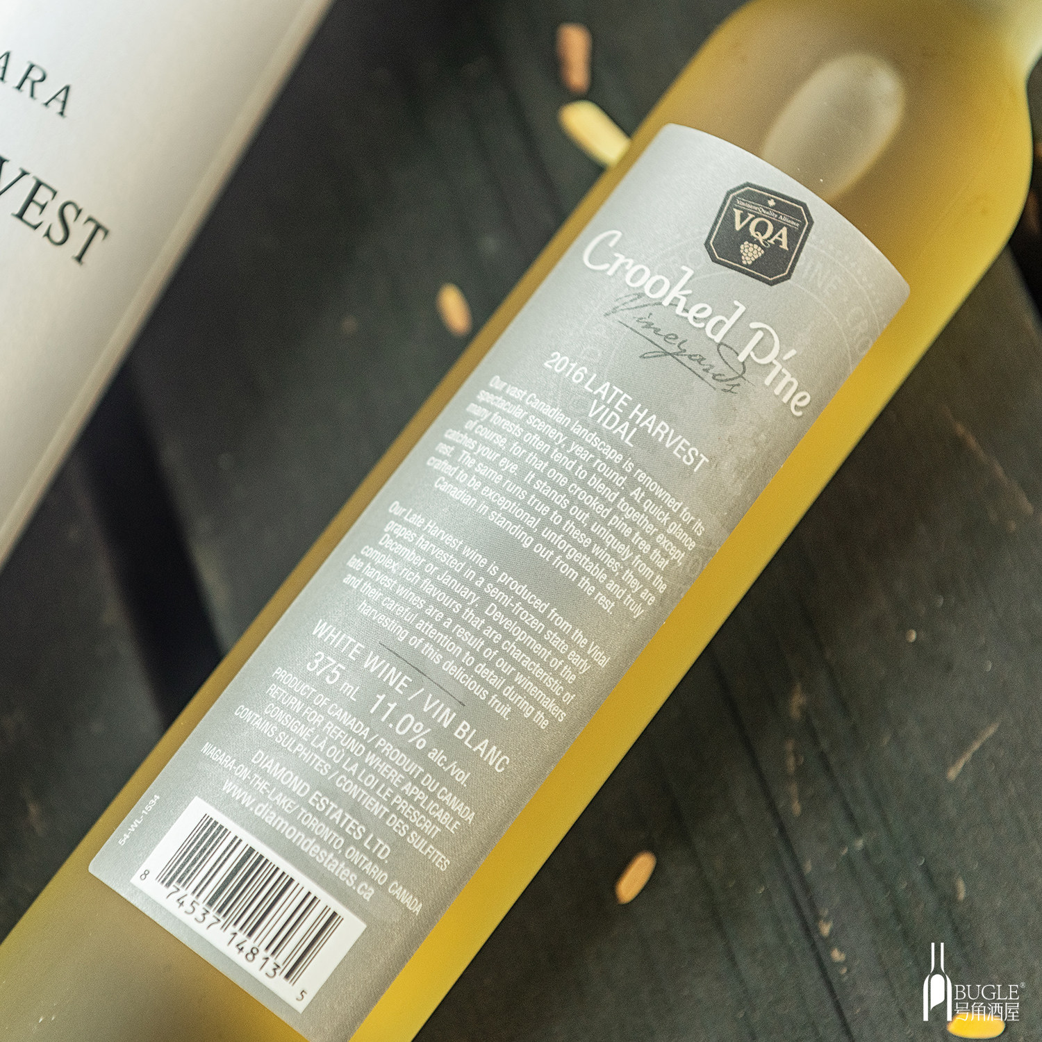 礼盒盒装瓶装加拿大vqa冰酒名庄柯诺畔晚收甜干白静态葡萄酒