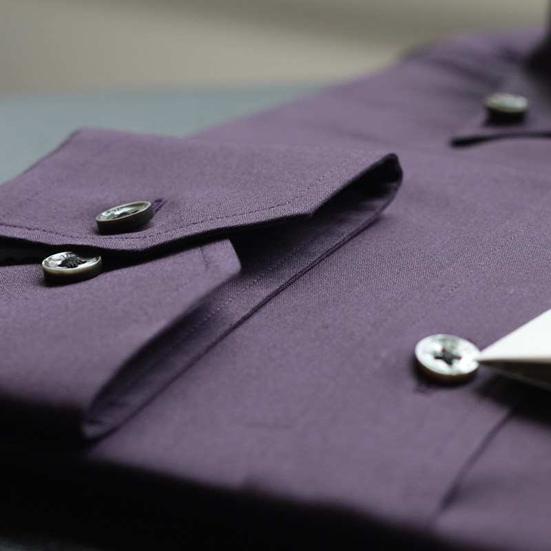阳光定制衬衫意大利albini弹力锦棉面料衬衣量身定做衬衫