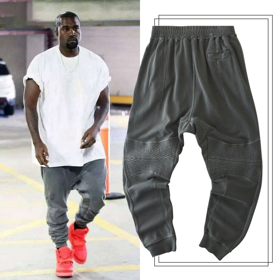 侃爷yeezy神裤哈伦宽松椰子kanye休闲吊裆ha休闲裤