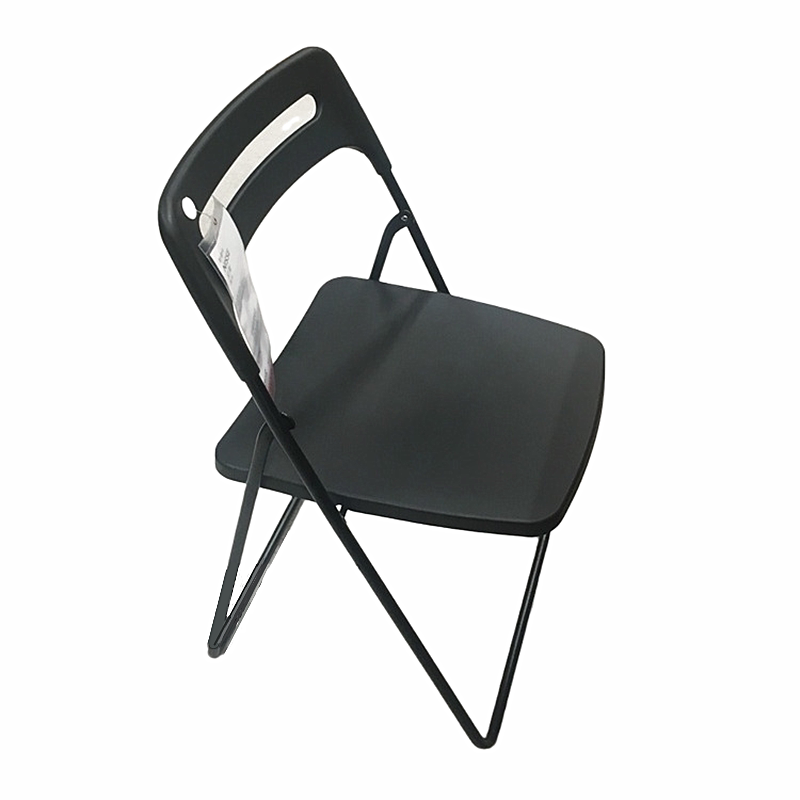 宜家尼斯折叠椅北欧现代简约餐厅桌椅靠背椅餐椅电脑椅会议椅子