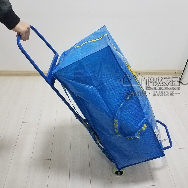 宜家 弗拉塔 推车(高度105cm 蓝色) 国内代购