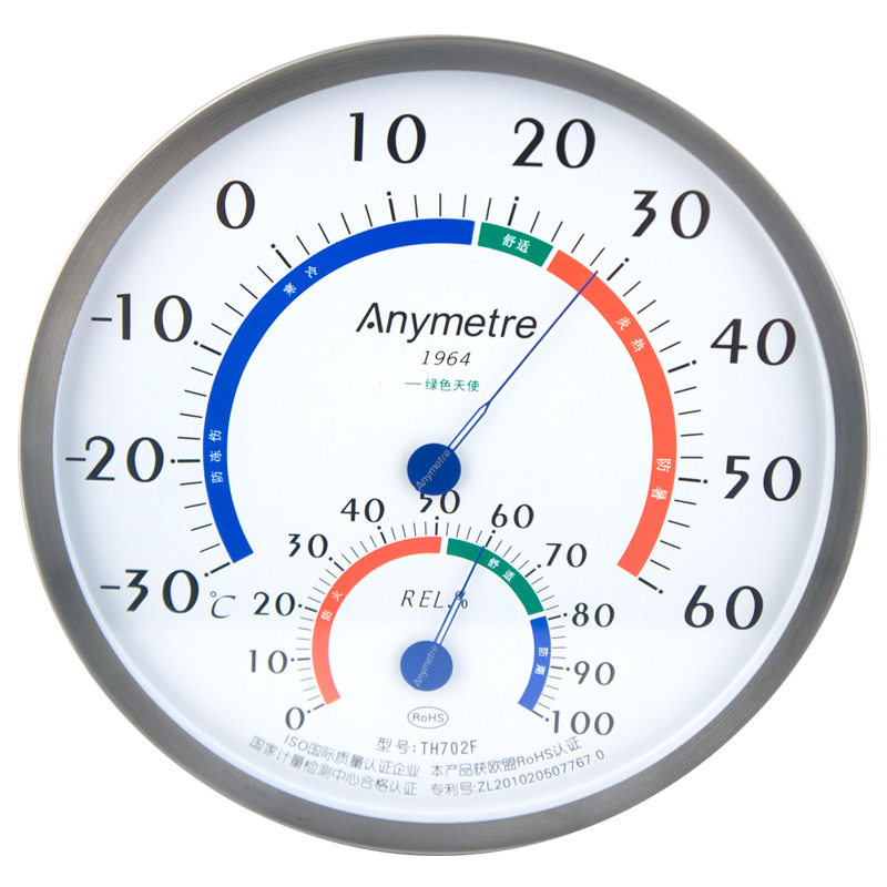湿度计美德时th702f高精准精准度温表盘温度计工业医疗电子温湿度计