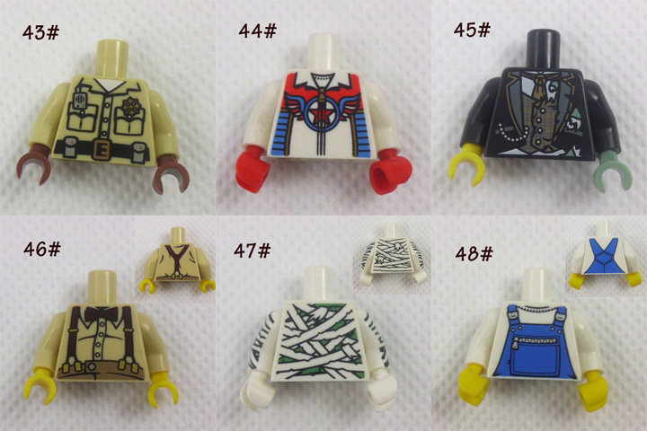 乐高lego 散货 人仔身体 衣服 人仔配件