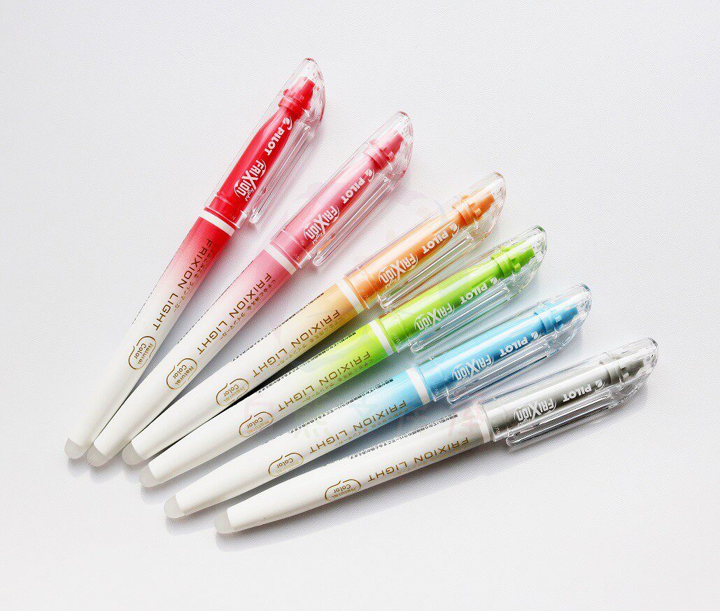 日本pilot百乐乐柔色系可擦荧光笔重点标记学生荧光笔