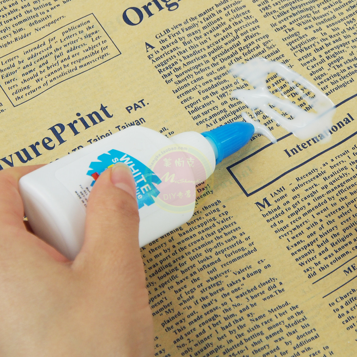 胶水40ml乳胶史莱姆贴纸diy白胶白乳胶无毒环保胶水