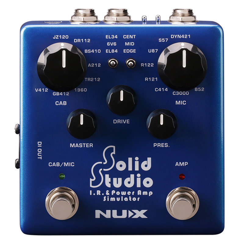 纽克克斯nuxsolidstudiojtcbasspreampdi鼓机单块效果器