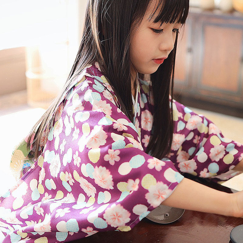 和服女童儿童日式浴衣樱花拍照小孩正装宝宝儿童演出服