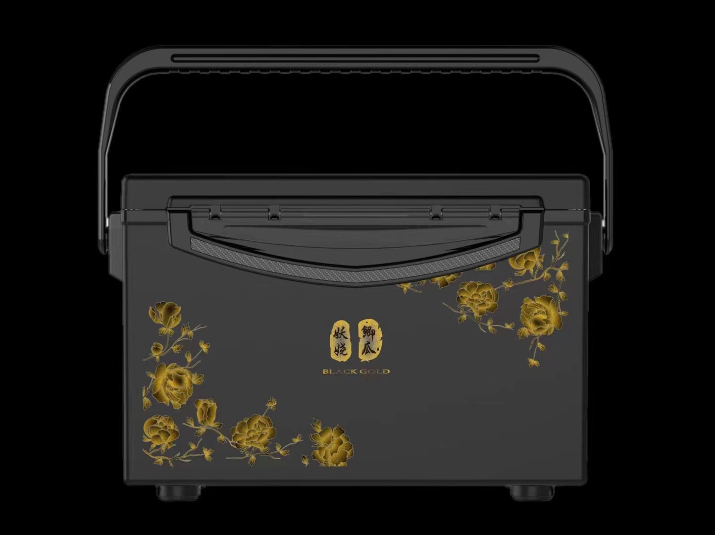 小小鲫瓜2022新品黑金钓箱拉杆箱黑白暗花29/32/35型钓鱼箱箱子