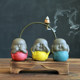 Mini four no little monk Shami ornaments lovely purple sand home Zen meat flowerpot gardening decoration Mini four no little monk Shami ornaments lovely purple sand home Zen meat flowerpot gardening decoration