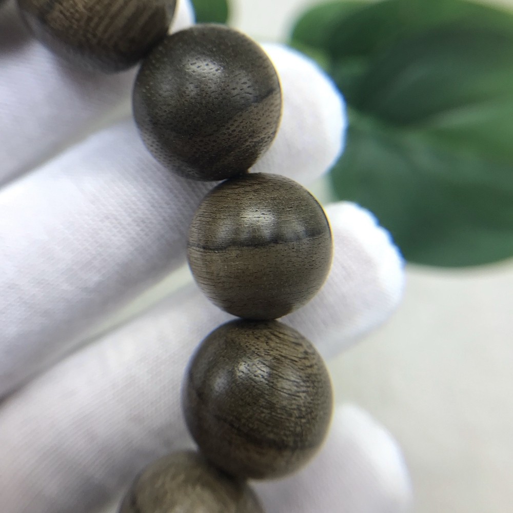 虎纹老料泰国暹罗16mm14颗沉香手串单圈手链沉香