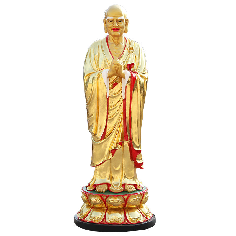 阿南迦叶神像1米尊者弟子佛像释迦护法寺庙摆件