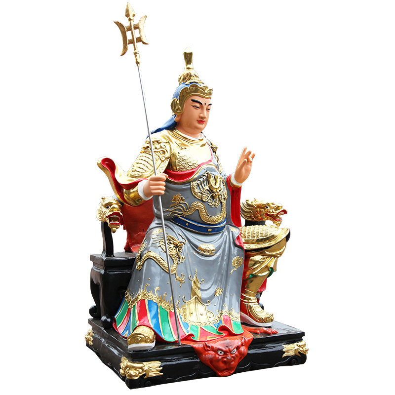 二郎神佛像寺庙神像杨戬摆件居家供奉1米摆件