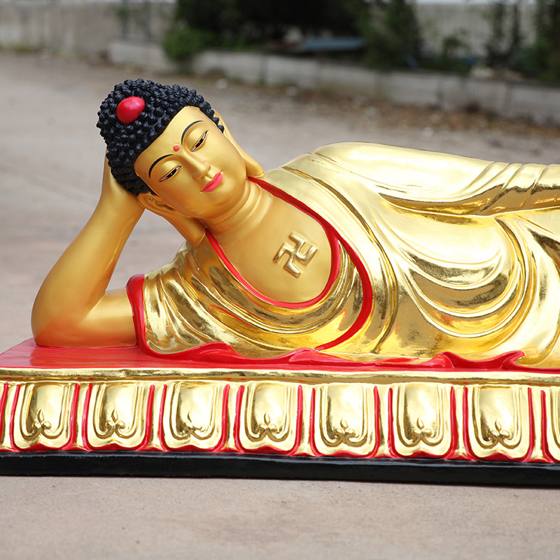 寺庙供奉2米卧佛佛像睡佛如来如来佛佛祖释迦牟尼摆件