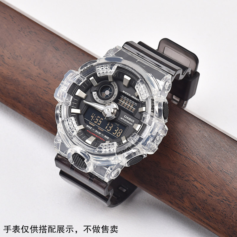 替换卡西欧gshock黑金冰韧表带ga110dw56006900小方配件