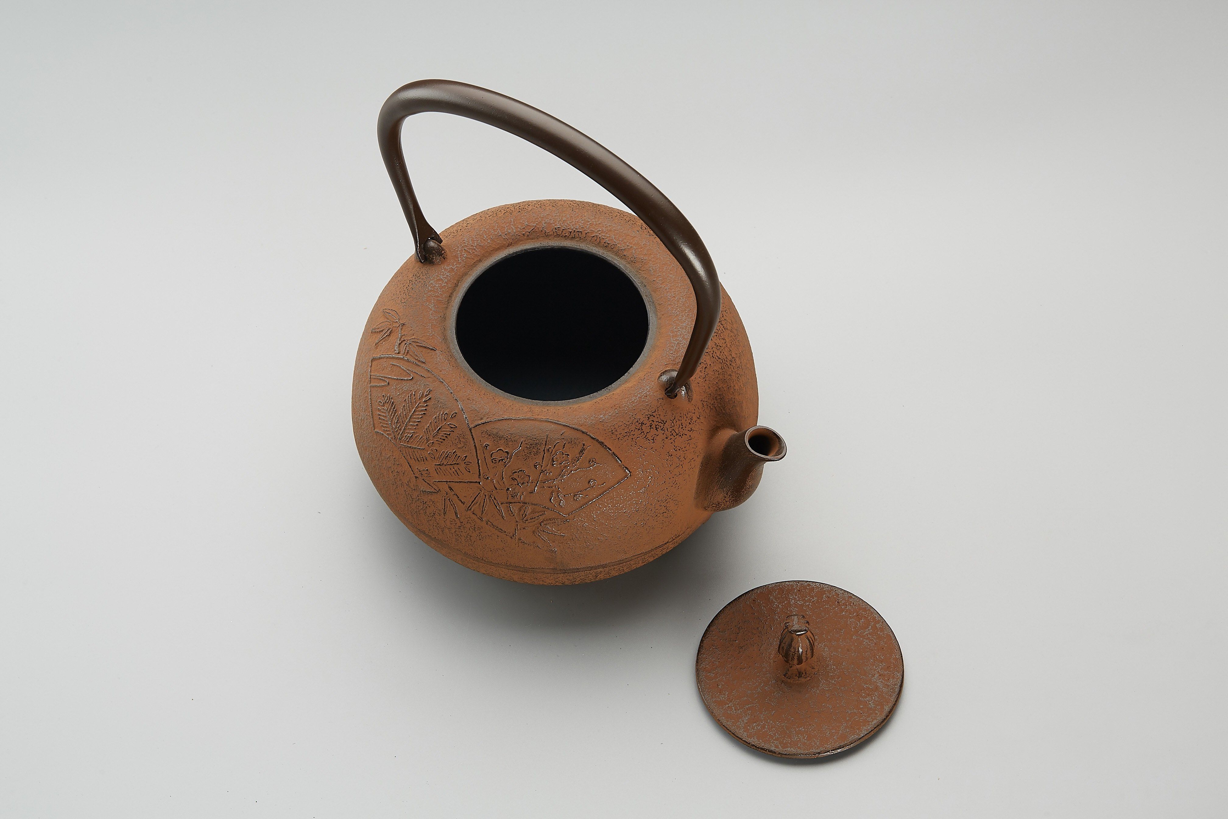 铁壶日本进口南部铁器松竹18升茶道烧水大铁壶铁瓶茶壶