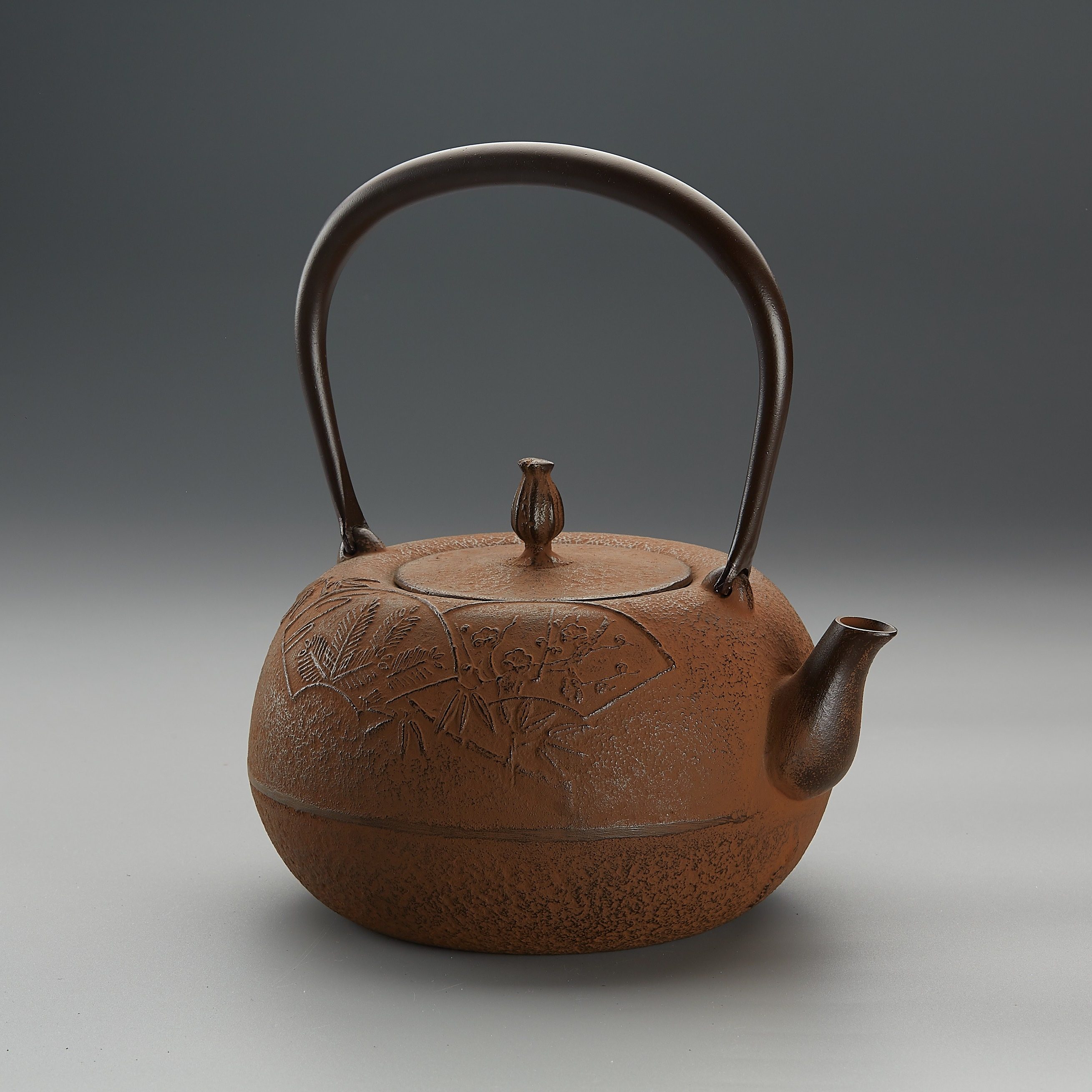 铁壶日本进口南部铁器松竹18升茶道烧水大铁壶铁瓶茶壶