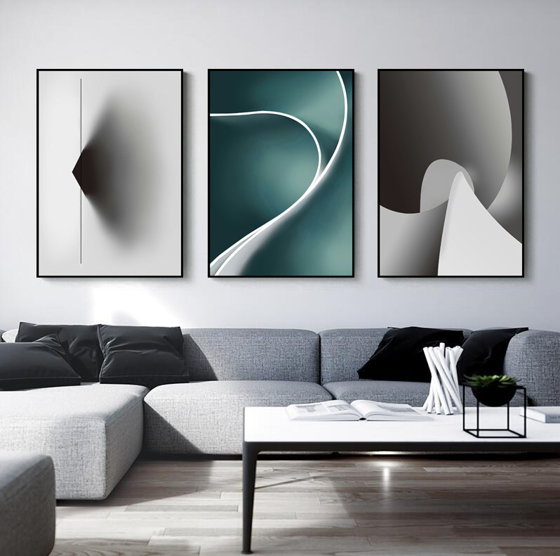 北欧风格客厅沙发背景墙装饰画餐厅抽象壁画现代简约现代装饰画