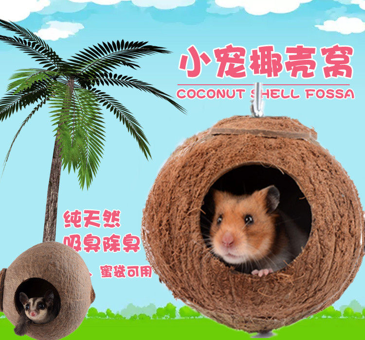 鼠窝包邮天然椰子吊窝仓鼠松鼠蜜袋鼯窝金丝熊窝