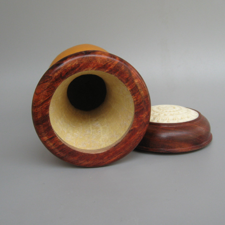 葫芦实物拍摄本长鸡心蝈蝈花梨口盖椰壳送簧葫芦