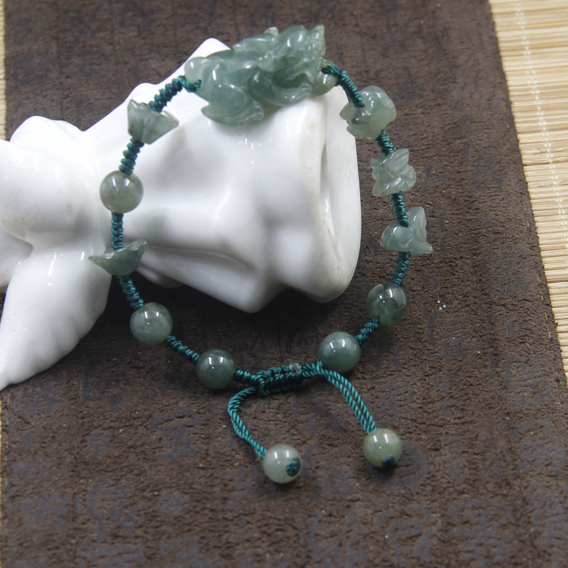 本命年饰品翡翠玉麒麟貔貅手链招财太岁保平平安手链