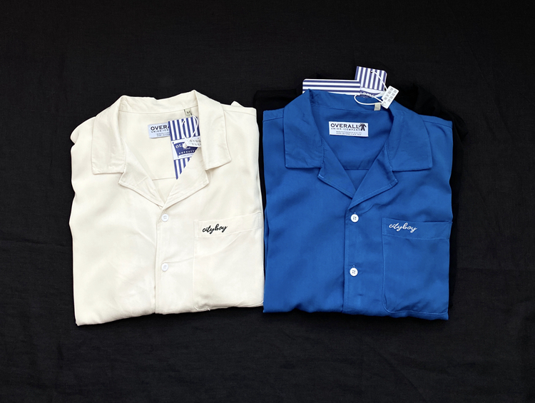 牛奶般丝滑柔软 经典日美风古巴领工装短袖衬衫潮牌复古短袖衬衣