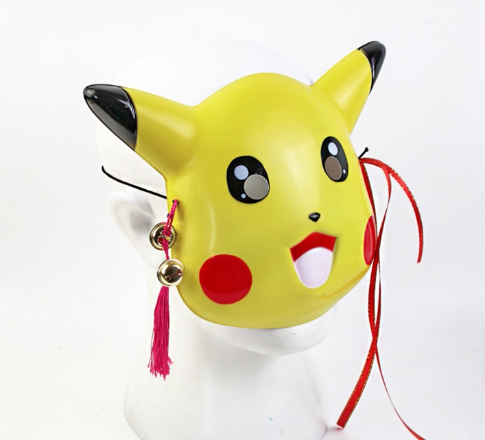 圣诞节皮卡丘宝可动漫角色可爱精灵儿童面具