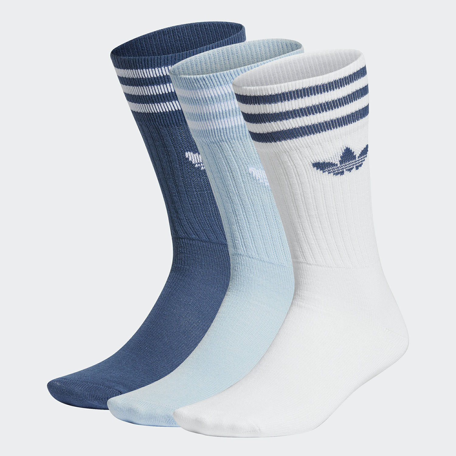 三双装 adidas 阿迪达斯正品 休闲袜子s21490 三叶草男女袜新款 - 痕