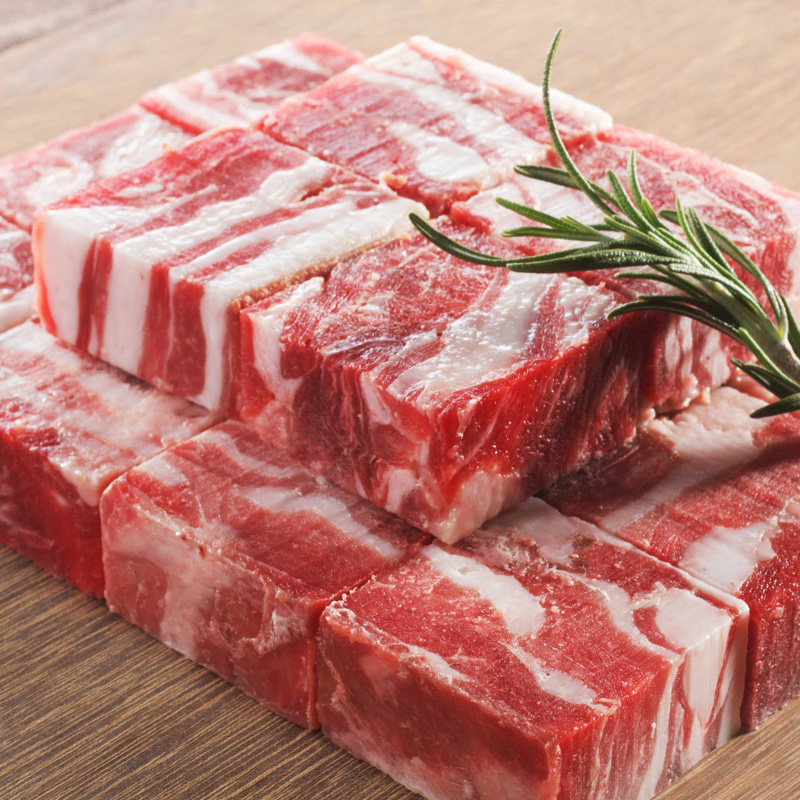 羊腩新鲜冷冻包邮宁夏盐池滩羊切块500g清真生羊肉