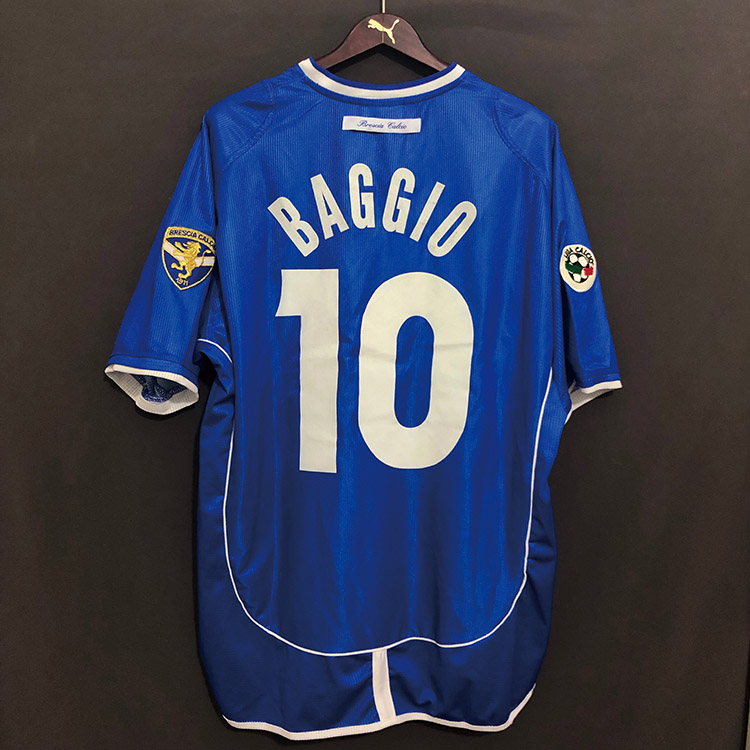 20022003布雷西亚意甲经典足球球衣队服球员巴乔足球服