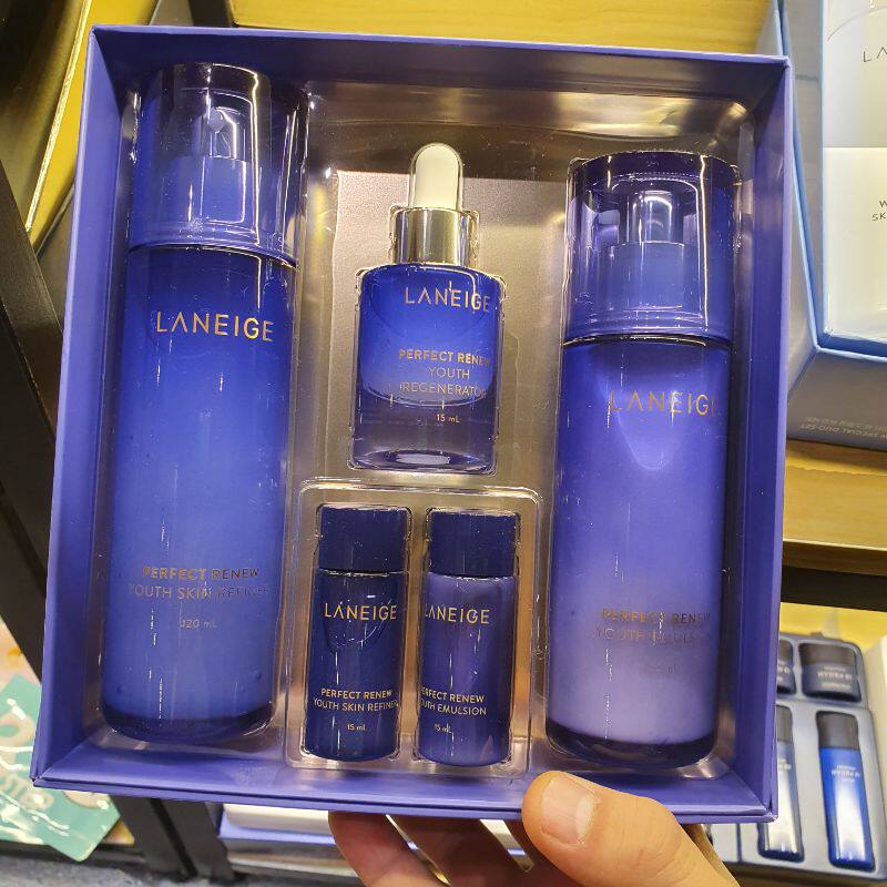 臻白水乳套盒雪凝致美焕颜三件套洁面韩国laneige兰芝水库2件套装