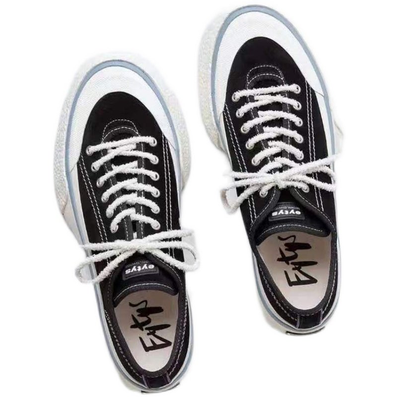 2021春夏新款泫雅同款eytys运动休闲帆布鞋厚底彩虹河豚小白鞋女