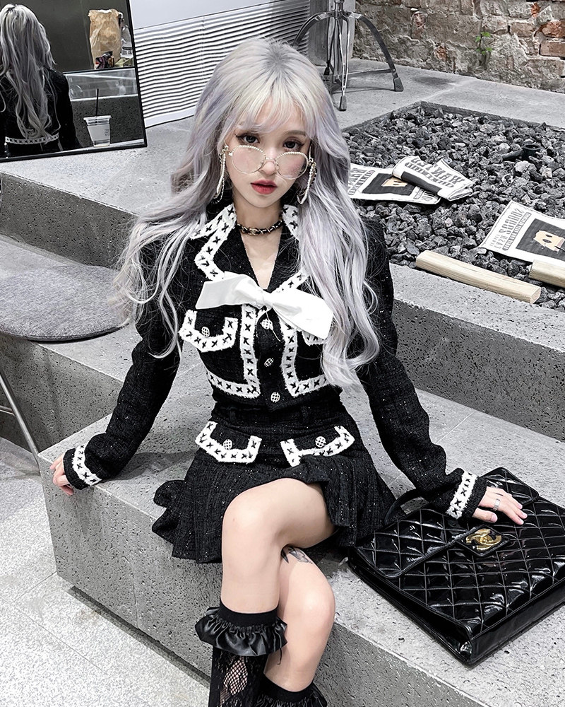 假发网红潮色lolita银色长发大波波浪洛丽塔卷发整顶假发