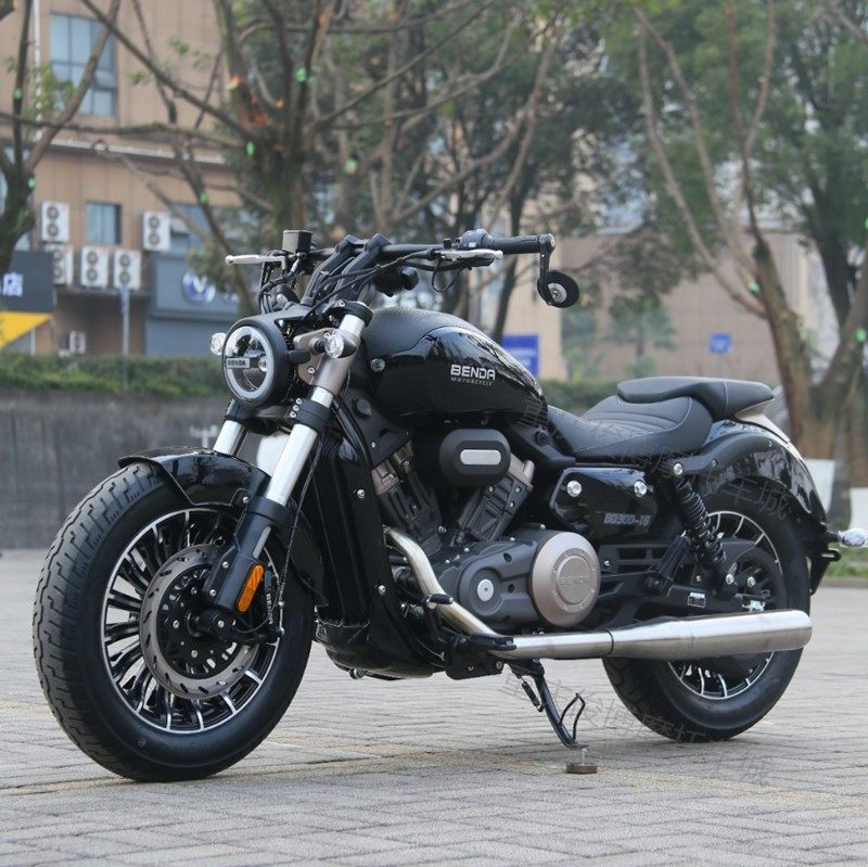 奔达灰石bd300rock太子摩托车金吉拉哈雷巡航水冷摩托车整车