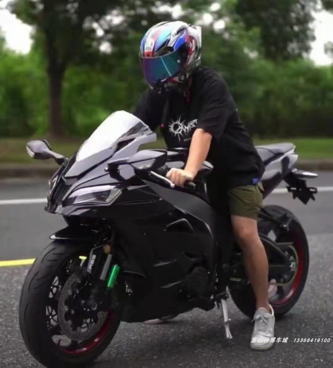 全新华鹰大牛摩托跑车双缸水冷排量趴赛街机车摩托车整车