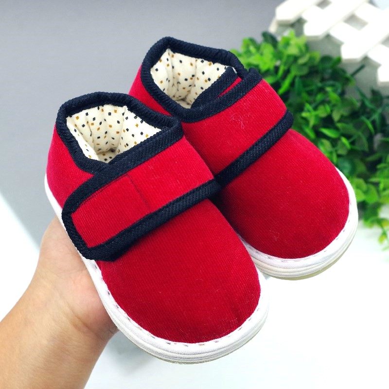 儿童手工棉花棉鞋保暖加厚防滑千层冬季男女儿童汉服鞋