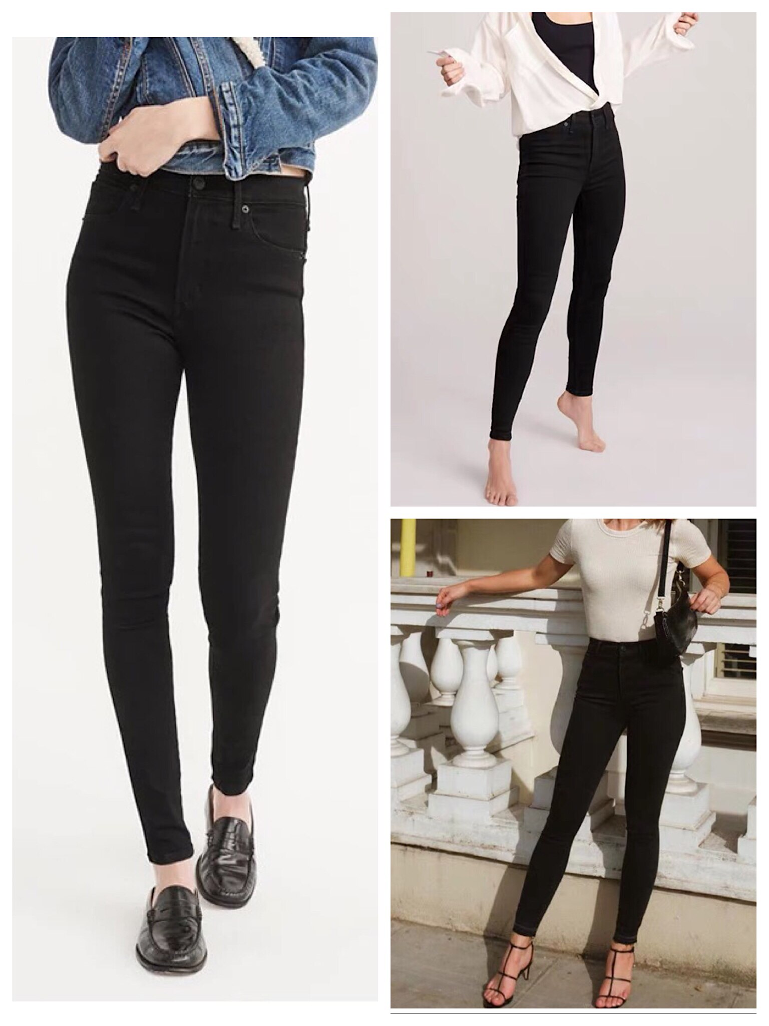 小脚黑色外贸高腰高弹纯秋冬铅笔长裤显瘦大码牛仔裤