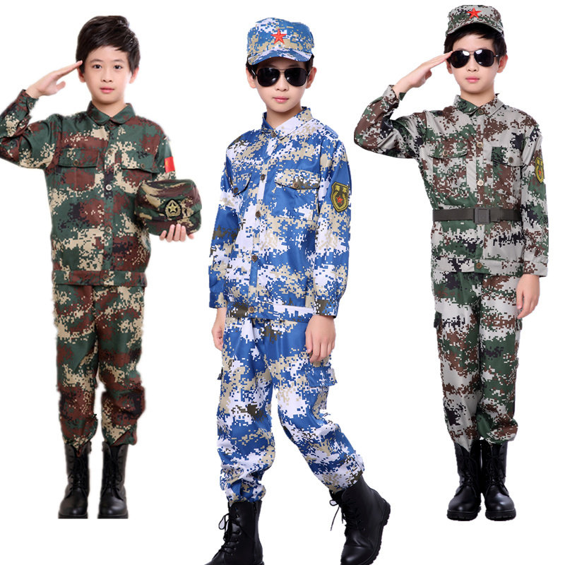 儿童军训迷彩服学生夏令营作训服火箭军二炮特种兵海陆空亲子演出