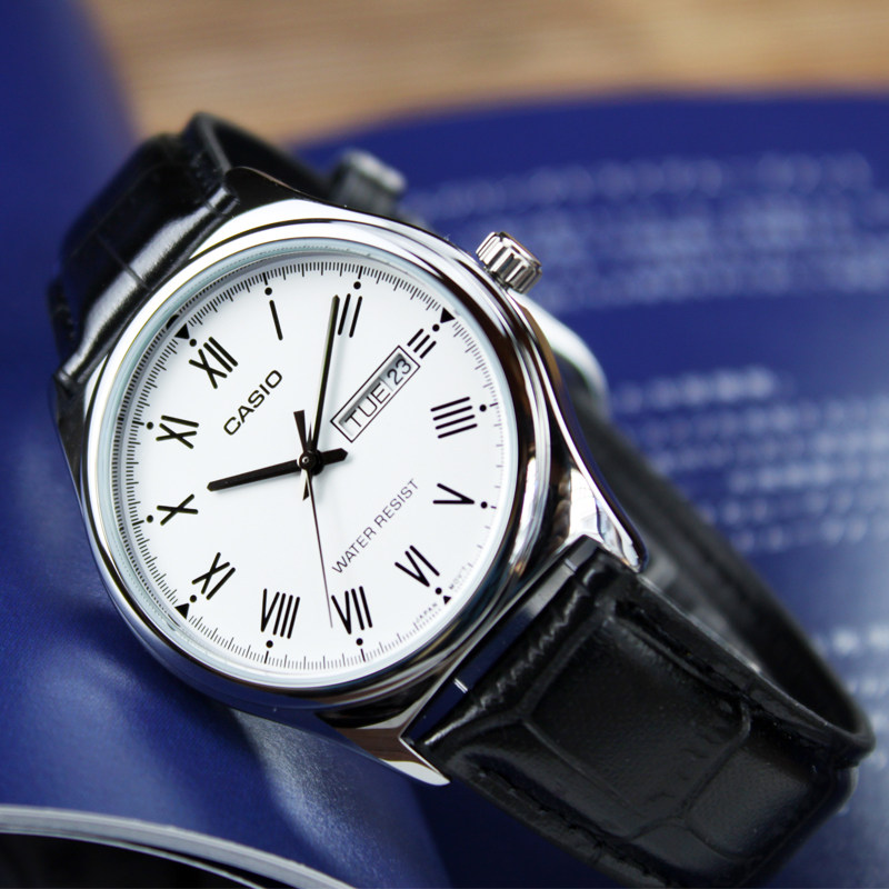卡西欧 casio手表 男士简约时尚防水腕表 石英表mtp-1183学生表