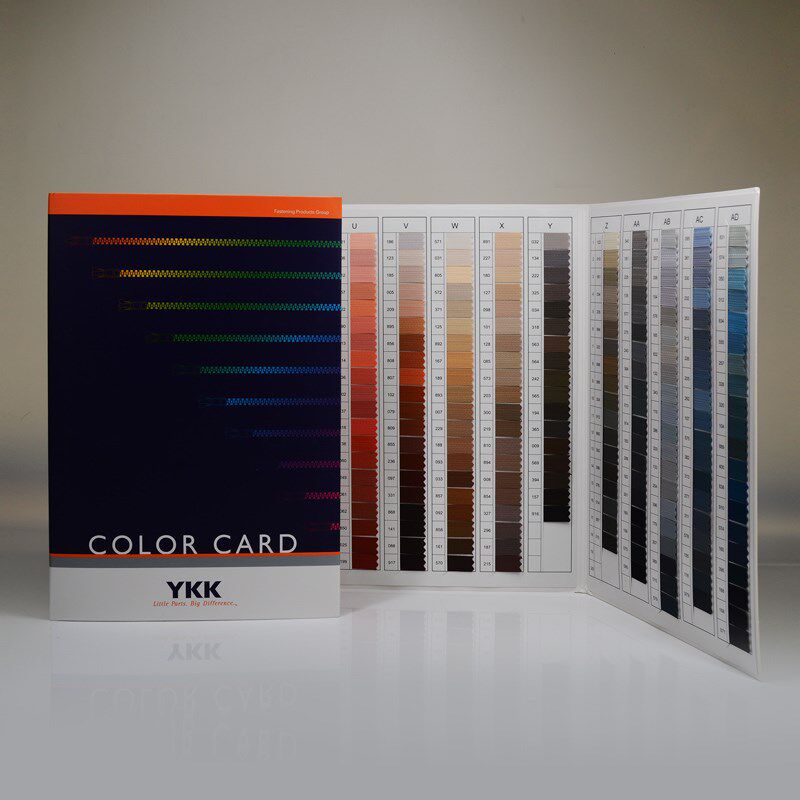 ykk拉链色卡原装正版日本ykk-582国际颜色标准色卡
