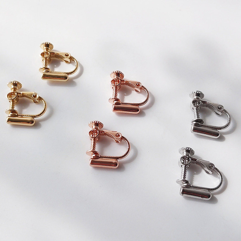 耳钉耳夹转换器螺旋简约耳饰无耳耳环改耳转换耳环