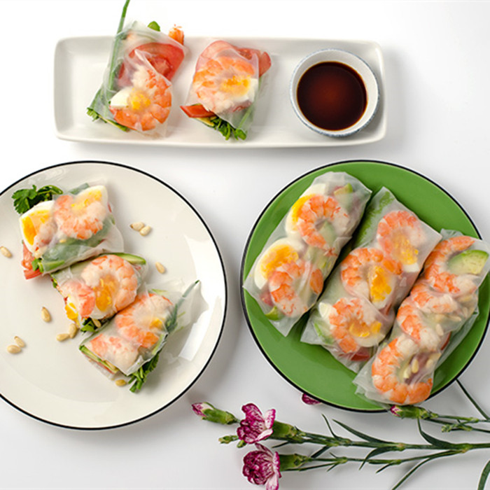 透明明春卷皮越南妈妈家用点心薄饼春饼米皮包点