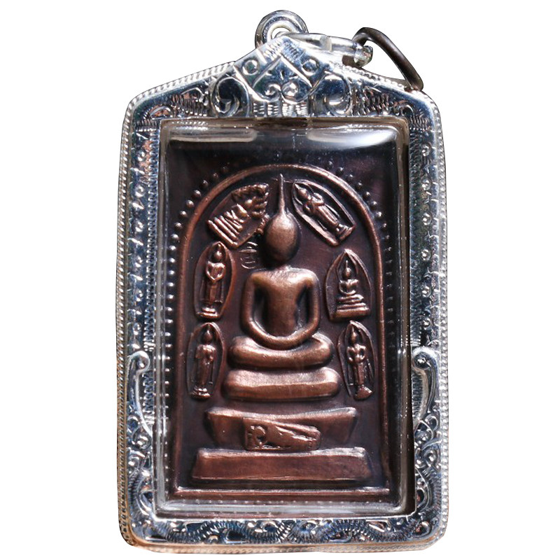 泰国佛牌龙婆坤2538年星期崇迪老牌纯金纯银吊坠泰国特色