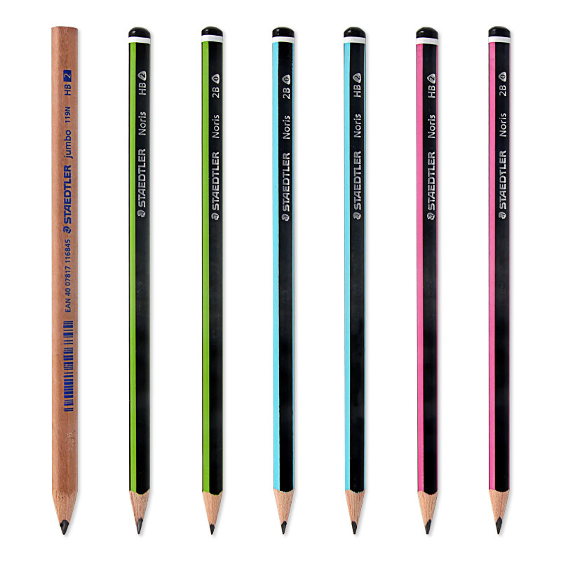 铅笔德国施德楼2bhb书写三角木杆小学生盒装铅笔